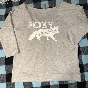 Foxy Moma 3/4 sleeve shirt top t shirt, boat neck, size M